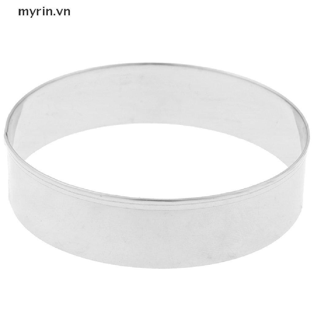 Set 5 Khuôn Cắt Bánh Hình Tròn Bằng Thép Không Gỉ DIY