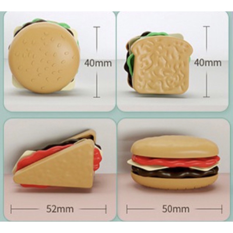 Đồ chơi nấu ăn hamburger 27 chi tiết tháo lắp dễ dàng cho bé bánh mì kẹp cho bé