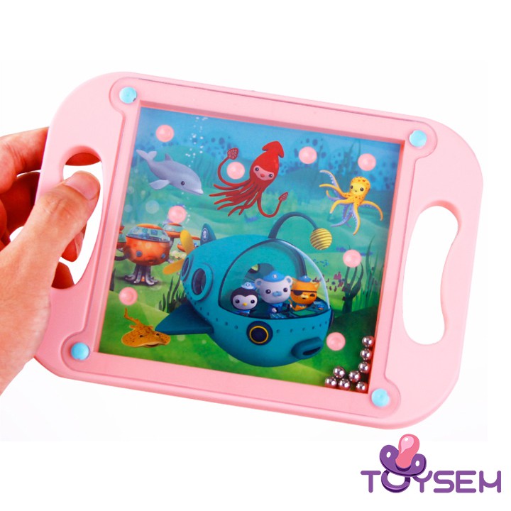 Đồ chơi lăn bi vào lỗ 8 bi loại nhỏ Labyrinth hoặc mê cung Toysem đặt bóng thông minh cho bé - Quà tặng sinh nhật cho bé