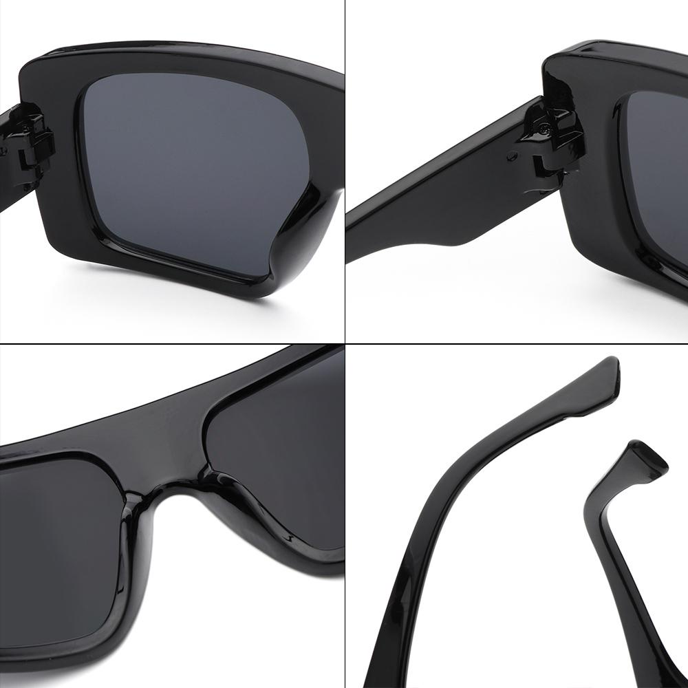 Kính Mát Một Mảnh Khung Vuông Lớn Màu Gradient Cho Nữ MIHAN1