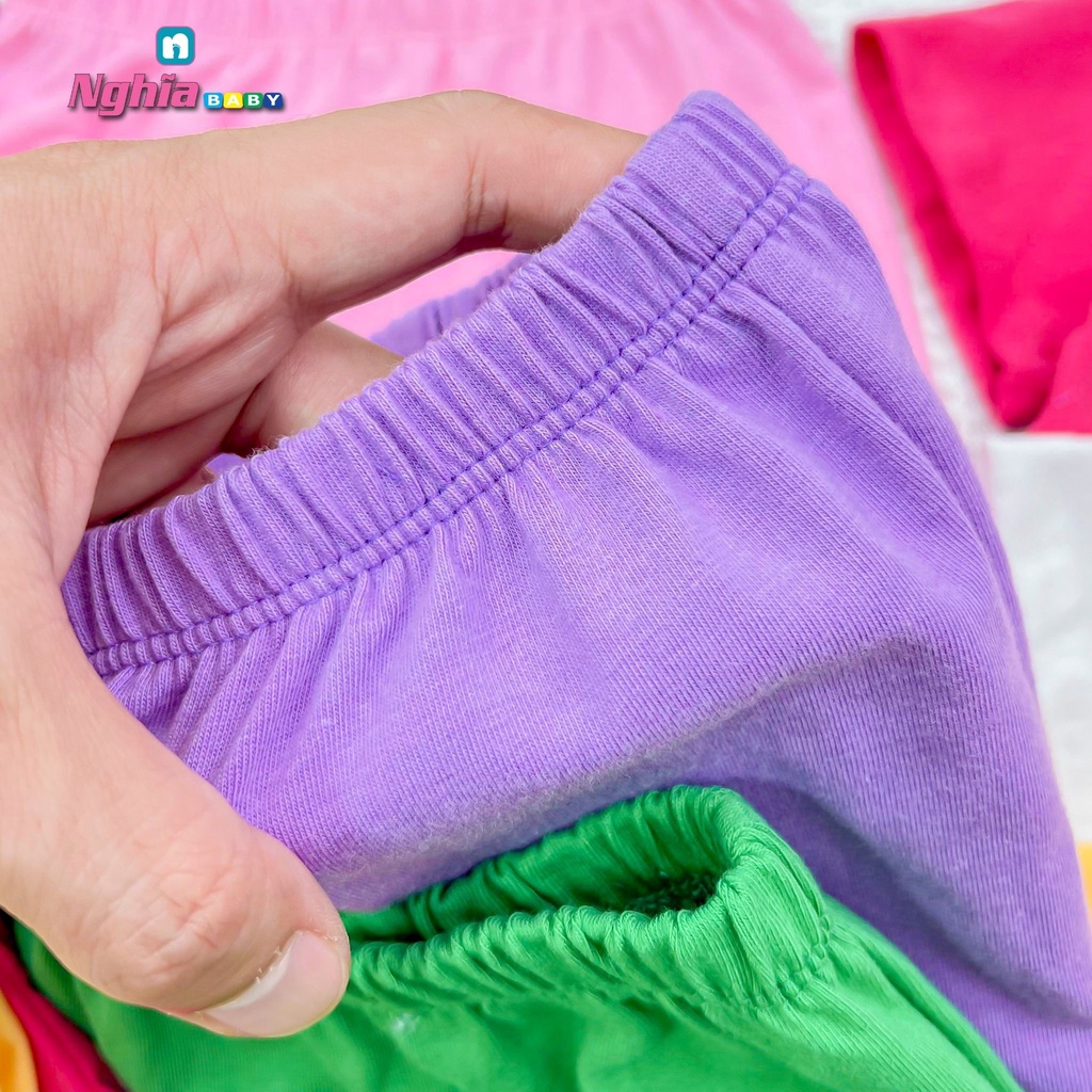 NGHĨA BABY Đồ bộ quần áo thun quần suông cotton dành cho bé gái mặc nhà mùa hè