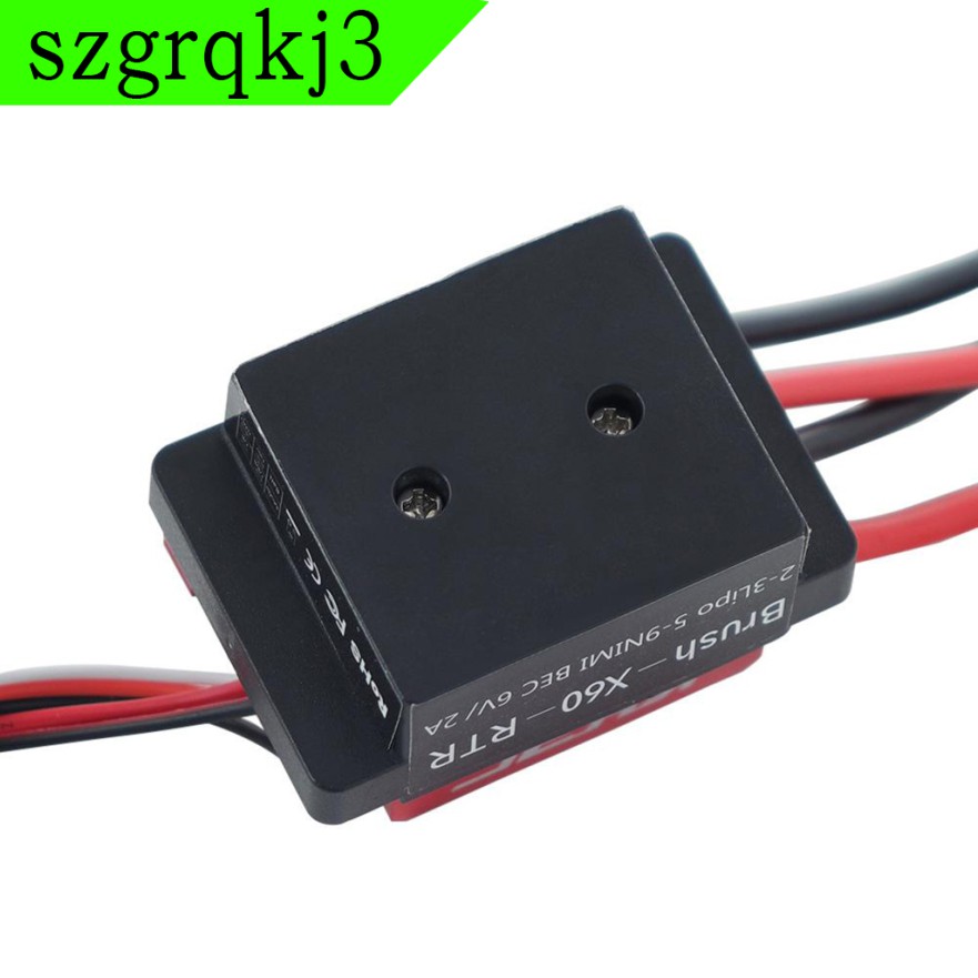 Bộ Điều Khiển Tốc Độ Động Cơ Chổi Than ESC 60A ESC 60A Cho Xe Tăng Điều Khiển Từ Xa 1 / 10