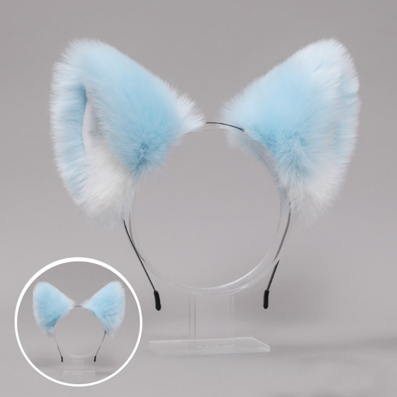 Băng Đô Tai Mèo Phối Lông Hóa Trang Halloween