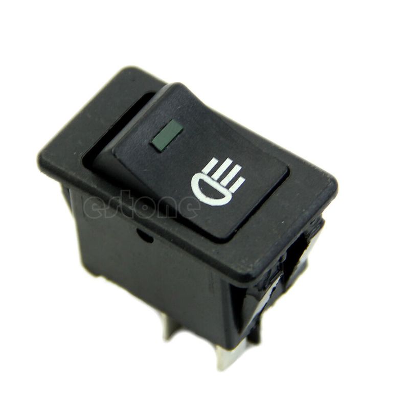 Công Tắc Bật / Tắt Đèn Pha 12V 35A 4 Pin Có Đèn LED Cho Xe Hơi Xe Tải