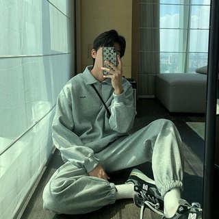 Bộ đồ bé trai Hợp thời trang Phiên bản Hàn Quốc Đẹp trai Thể thao Áo nỉ thông thường Áo hai mảnh Bộ đồ thể thao Bộ đồ thể thao Bộ đồ bé trai Quần thể thao