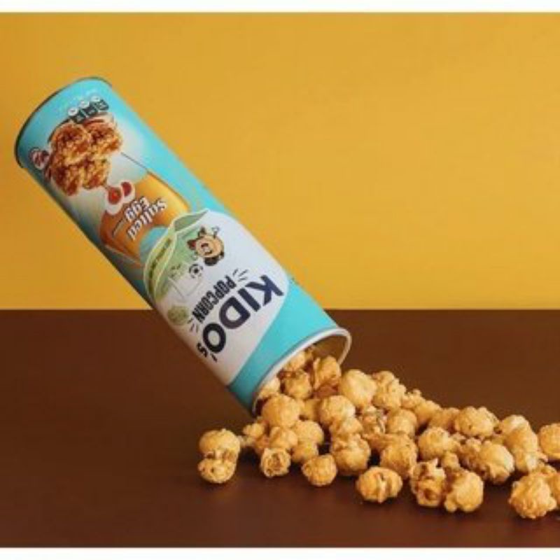 Snack Bắp Rang Kido's vị trứng muối/ vị phô mai lon 70g