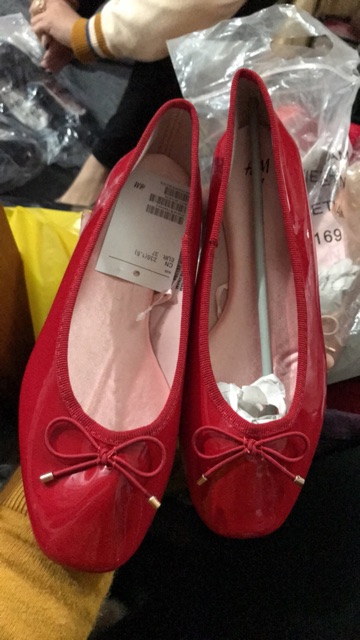 Giày bệt đen da lộn H&M xuất xịn