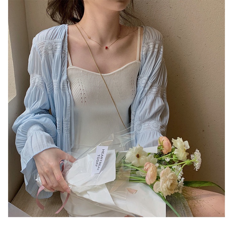 Áo cardigan Dệt Kim Mỏng Cổ Chữ V Thời Trang Hàn Quốc