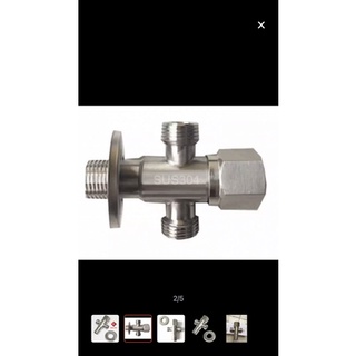 Van chia nước 2 đầu có khóa 304 cao cấp