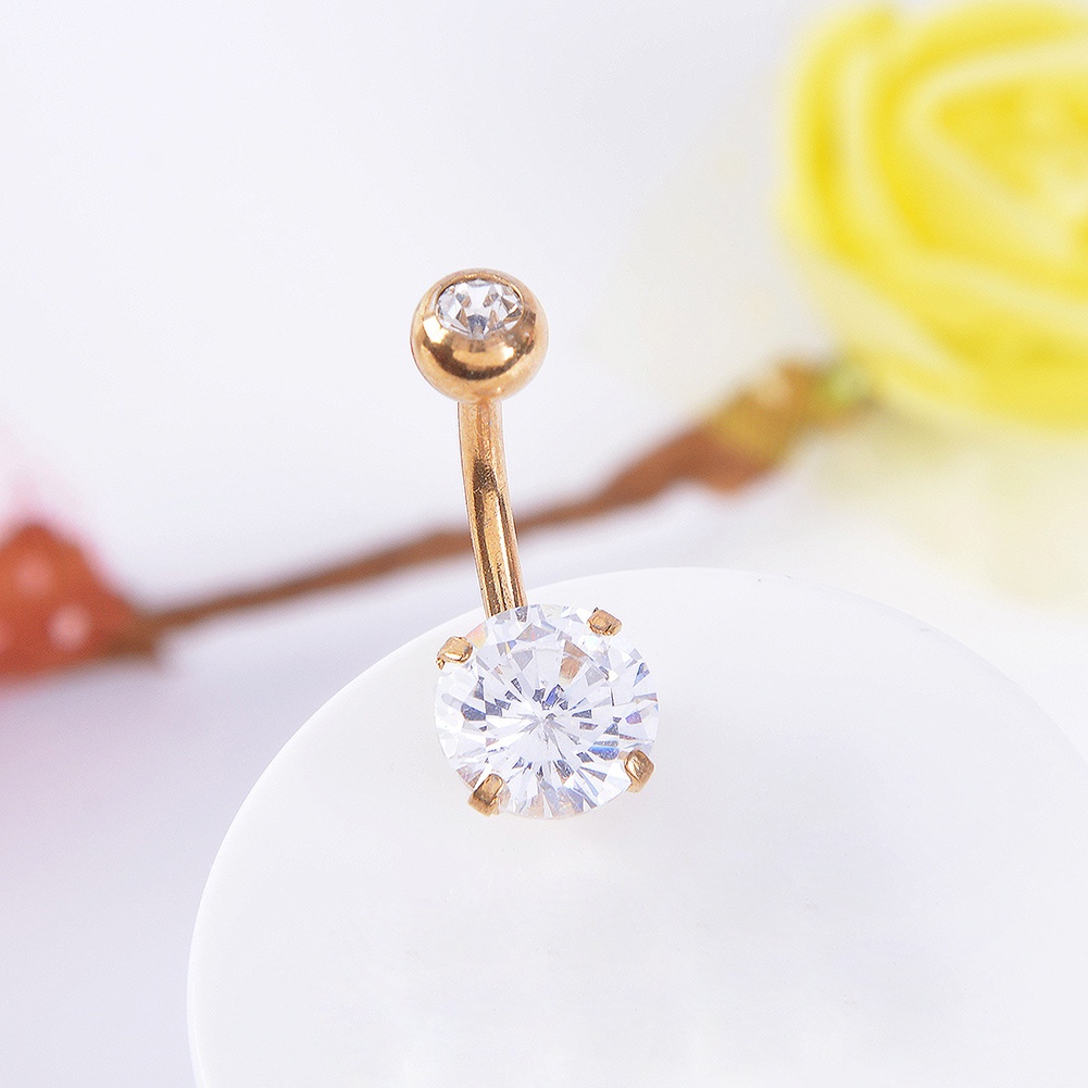 Hàng Mới Về Mới Khuyên Rốn Đính Đá Zircon Thời Trang Cho Nữ