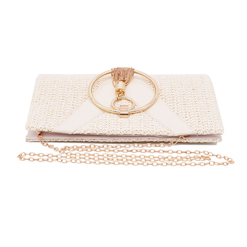 Ví Cầm Tay Phối Tua Rua Thời Trang Dự Tiệc Cho Nữ