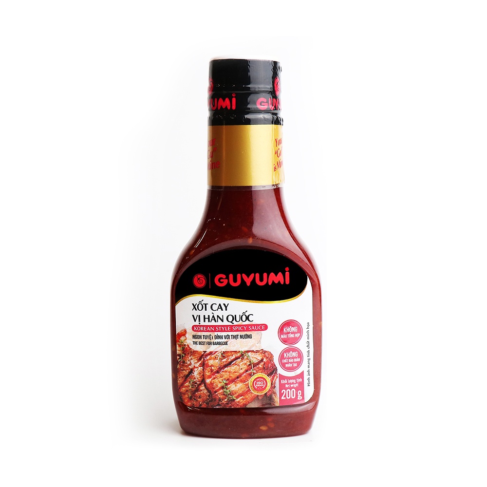 Xốt cay vị Hàn Quốc GUYUMI BBQ xốt chấm đồ nướng có thể dùng cho người ăn chay 200g