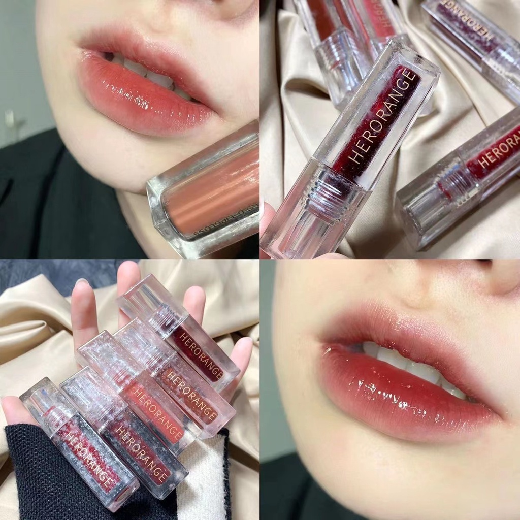 [Hàng Mới Về] Son Kem Hiệu Ứng Tráng Gương Nước Đá Hoa Phong Cách Học Sinh Sản Xuất Tại Trung Quốc Cho Nữ