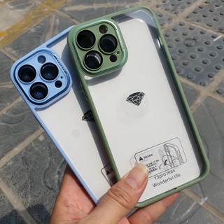 Ốp Lưng kính X&M Shin bảo vệ cụm camera cho iPhone 14 Pro Max, 14 Plus 13, 13 pro, 13 Pro Max Viền màu kẹo ngọt siêu đẹp
