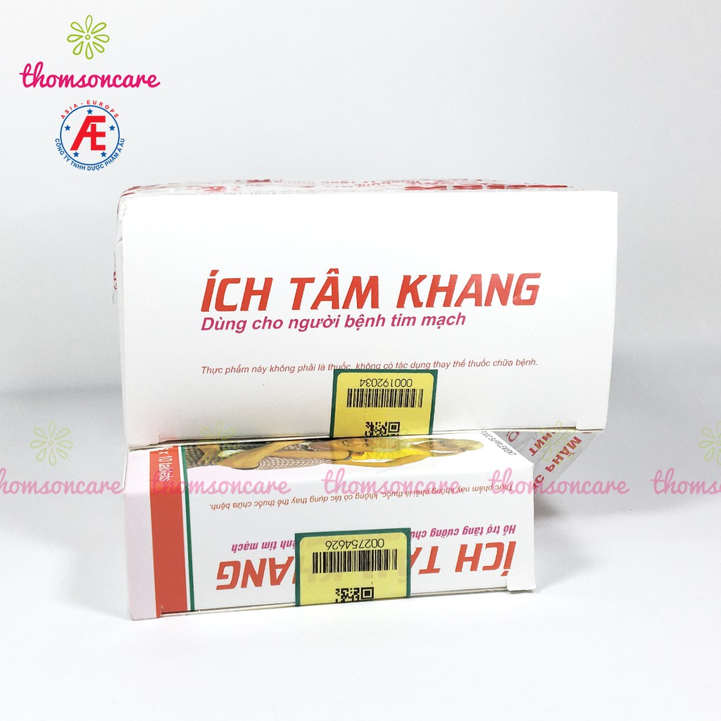 Ích tâm khang - Hộp 2 lọ x 90 viên Tặng thêm 1h 30 viên - tốt cho tim mạch, giảm hồi hộp