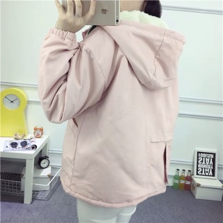 Áo khoác lót lông cừu siêu ấm