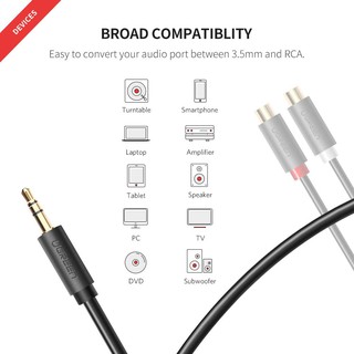 Cáp loa 3,5mm dương ra RCA âm Ugreen 10547