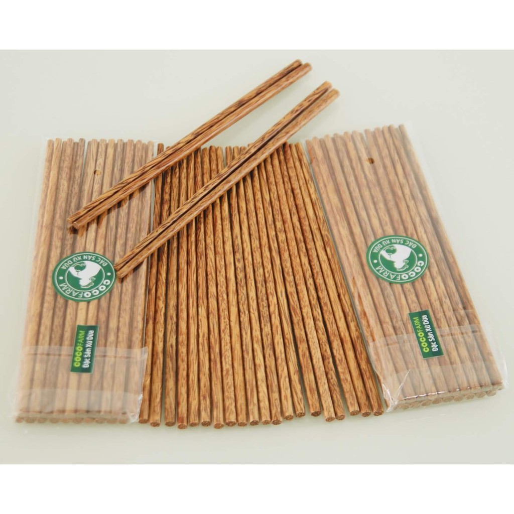 Bộ 10 đôi đũa gỗ dừa Cocofarm
