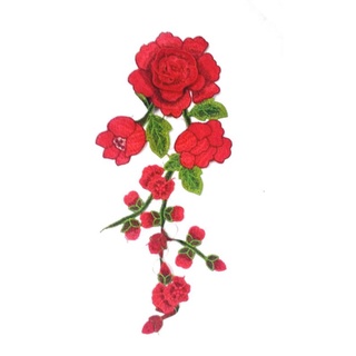 Hoa thêu nổi 3D trang trí may lên áo cao cấp