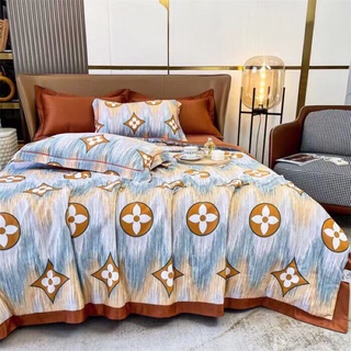 Bộ chăn ga gối lụa thái 4 món cao cấp, bo chun miễn phí