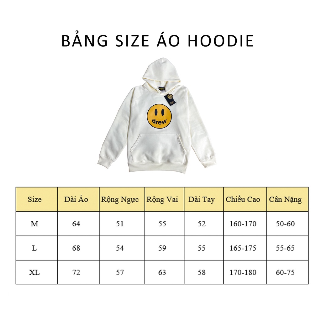 Áo Hoodie In Hình Drew Form Unisex, Áo Dài Có Mũ Nỉ Bông 350gsm dày mịn DRE1 | BigBuy360 - bigbuy360.vn