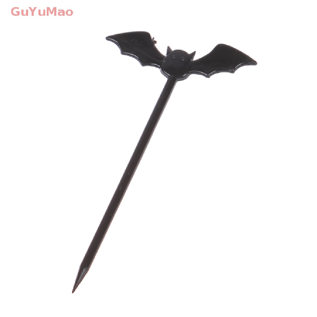 Set 10 Nĩa Ăn Trái Cây Bằng Nhựa Phong Cách Halloween