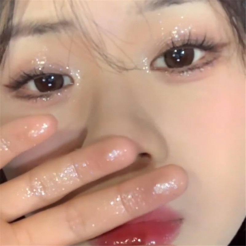 Phấn Mắt Dạng Lỏng 6 Màu Kim Cương Lấp Lánh Tự Nhiên Tinh Tế Làm Sáng Da Chống Nước Lâu Trôi