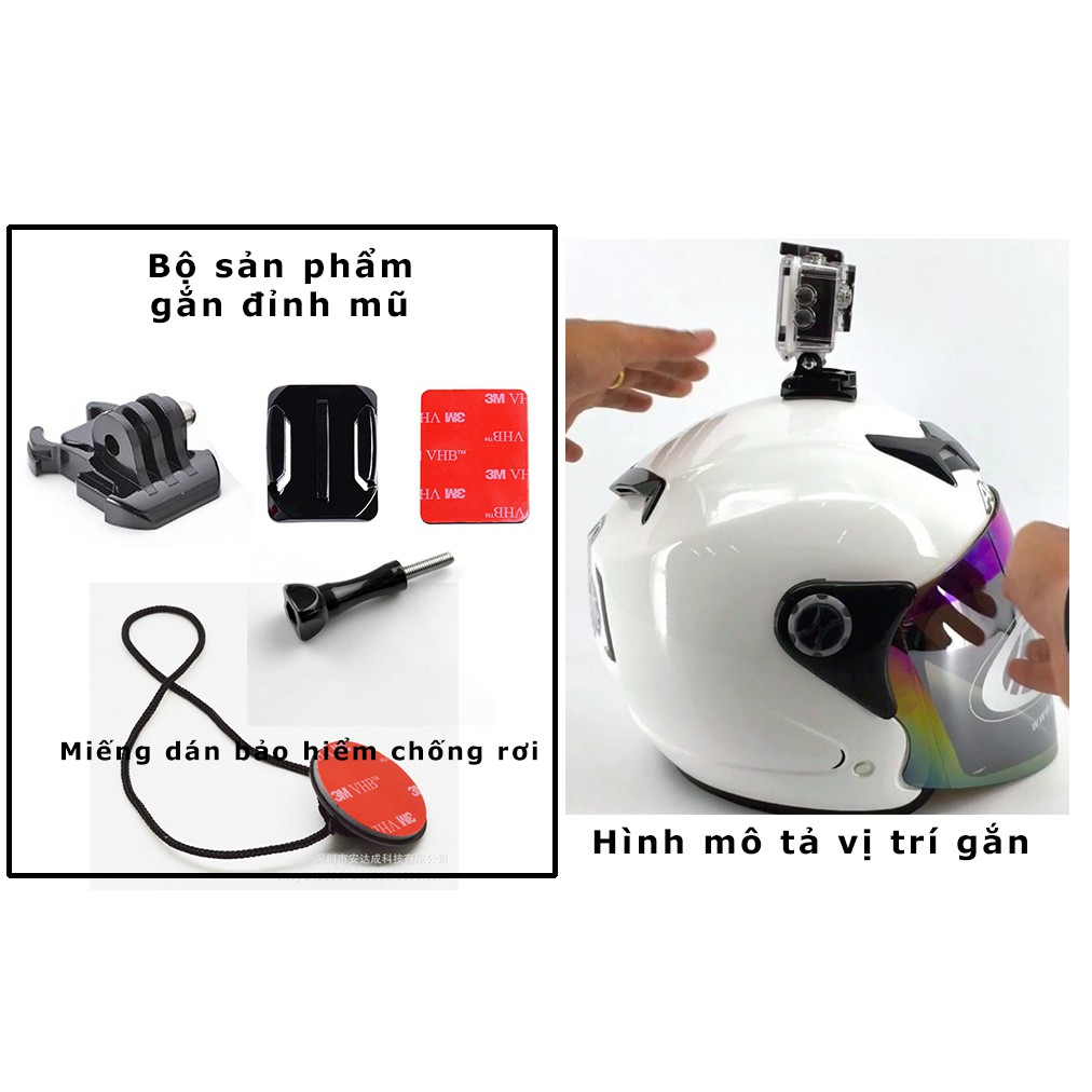 Phụ kiện cho action cam gopro, sjcam, eken, DJI Osmo Action, xiaomi