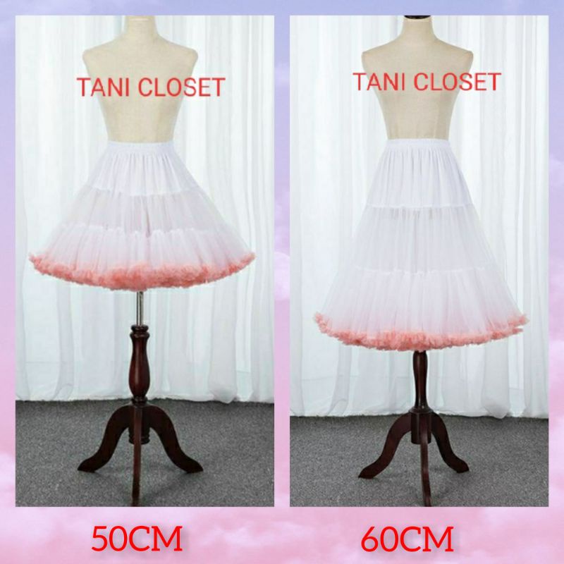 Tùng Phồng Lolita Voan Lưới Sắc Màu