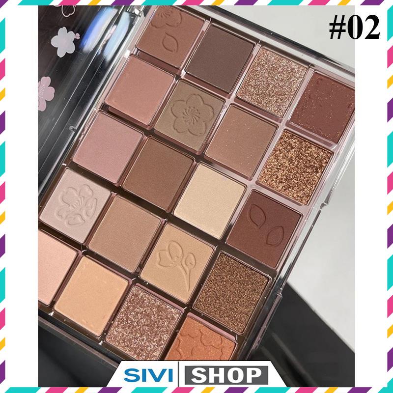 Bảng phấn màu mắt Hoa Anh Đào 20 ô màu Dikalu Cherry Blossoms Dance