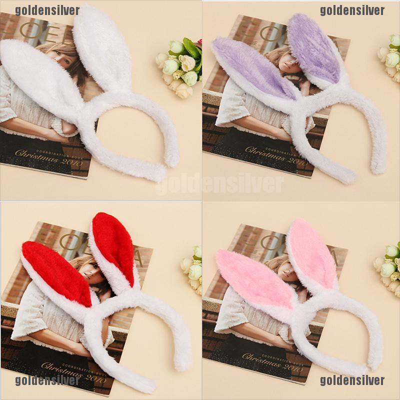 Băng Đô Tai Thỏ Bằng Lông Xù Thời Trang Dành Cho Hóa Trang