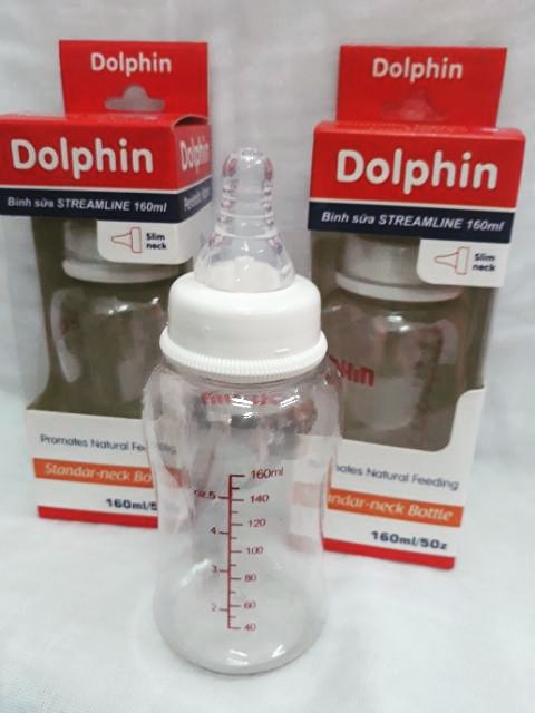 Bình sữa Dolphin cổ hẹp 160ml