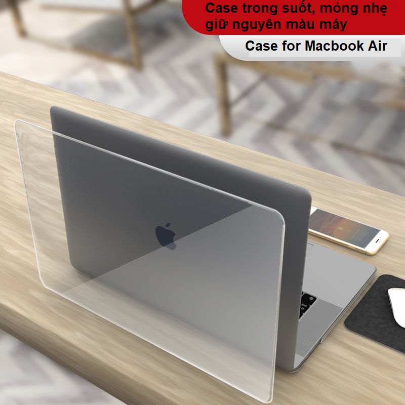 Case Macbook ốp hai mặt trong suốt Urtechcorner dành cho Mac Air 13.3 inch A1466/A1369/A1932/A2179/A2337