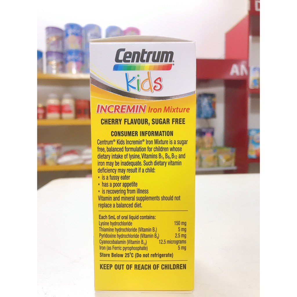 Vitamin siro biếng ăn giúp ăn ngon cho bé CENTRUM KIDS Úc chính hãng 200 ml 23141