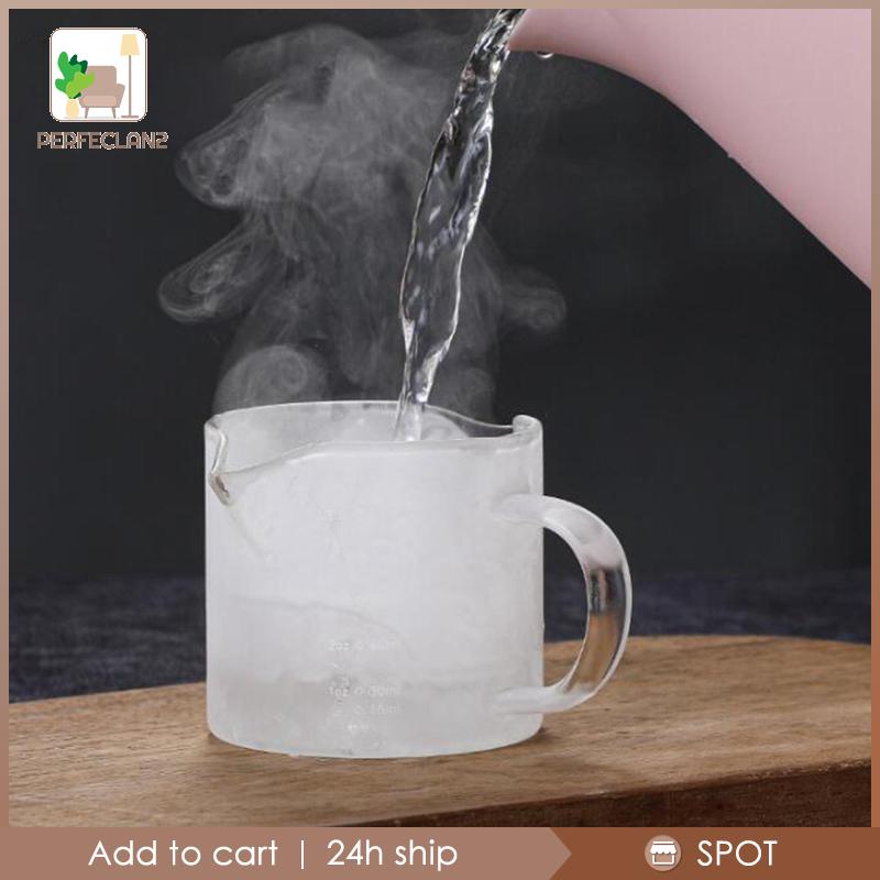 Cốc Đong Cà Phê Espresso Hai Vòi Bằng Thủy Tinh Cho Quán Bar / Rượu