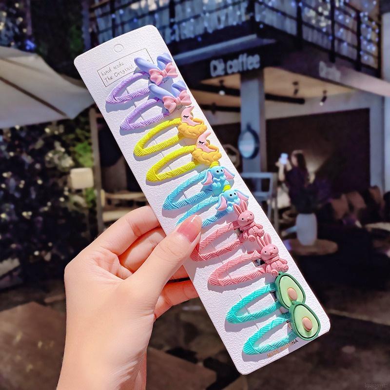 Set 10 kẹp tóc nhiều kiểu dáng dễ thương dành cho bé gái