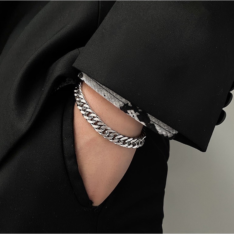 Vòng Tay Nam Cuban TIN HipHop Punstore Ngầu Dạng Chuỗi - VT TIN Chain
