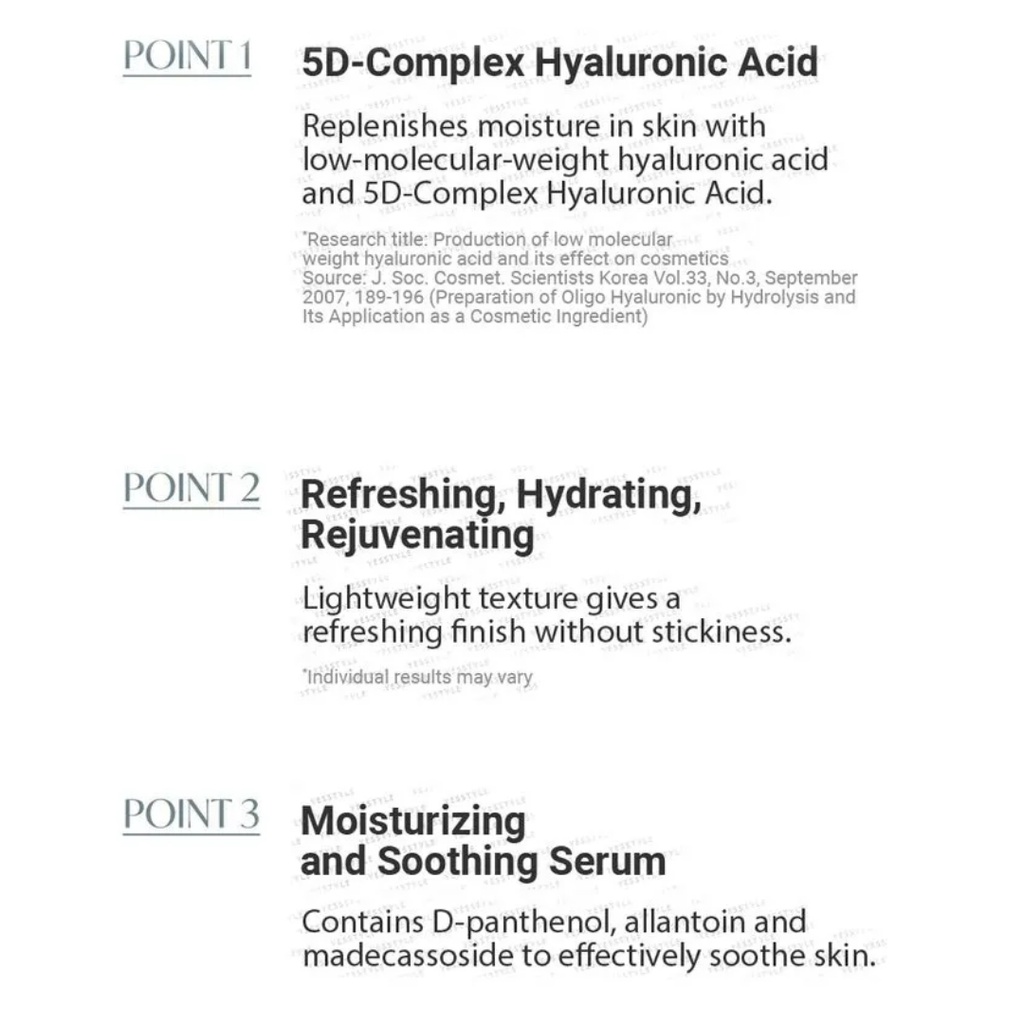Serum Hyaluronic Acid 50ml Chăm Sóc Da Khi Lặn