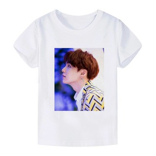 Áo phông in hình SUGA BTS áo thun cổ tròn thoáng mát