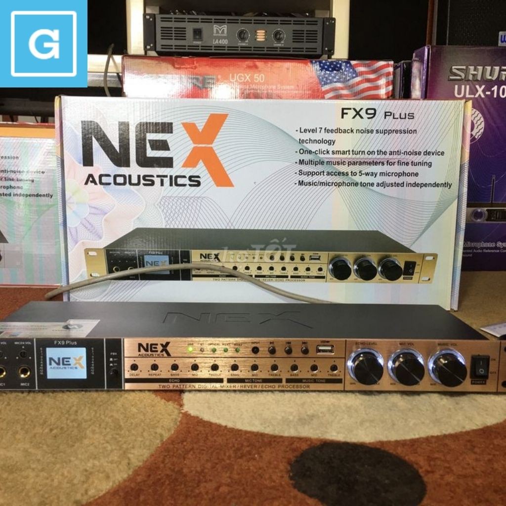 Vang Cơ Nex FX9 PLus  Có Chống Hú. Kết Nối Quang Học OPTICAL, BLUETOOTH, USB, AUX
