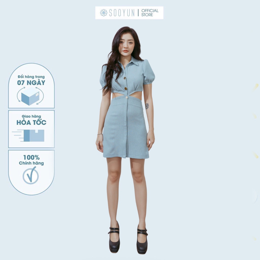 Váy nữ SOOYUN cutout cổ đức SVA017
