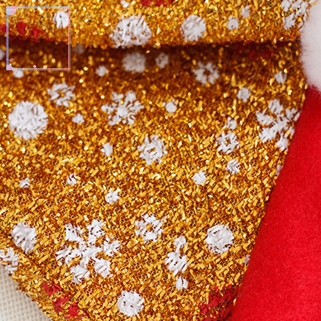 Mũ Giáng Sinh Dày Dặn Ấm Áp Hoạ Tiết Bông Tuyết Nhiều Màu Sắc