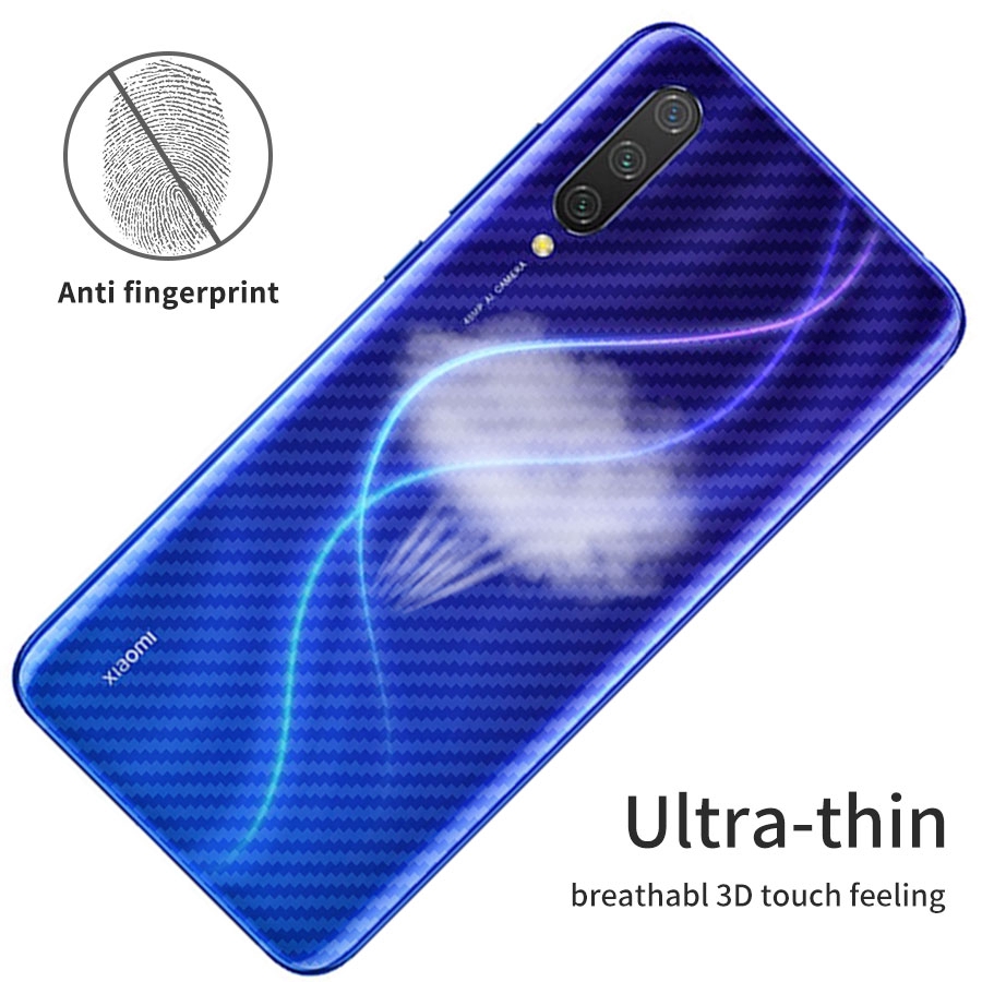 3D Carbon Fiber cover Sticker Back Screen Protector For Xiaomi Mi A3 MiA3 Mi9T 9T 9 8 SE Pro Lite