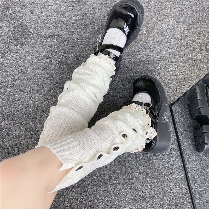 Vớ Dệt Kim y2k Phong Cách Harajuku Nhật Bản Thời Trang Thu Đông Ấm Áp Cho Nữ Hàng Có Sẵn