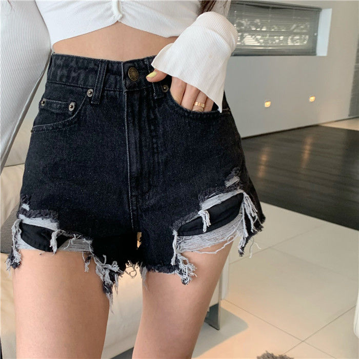 Quần Short Jeans Lưng Cao Cá Tính Cho Nữ | BigBuy360 - bigbuy360.vn