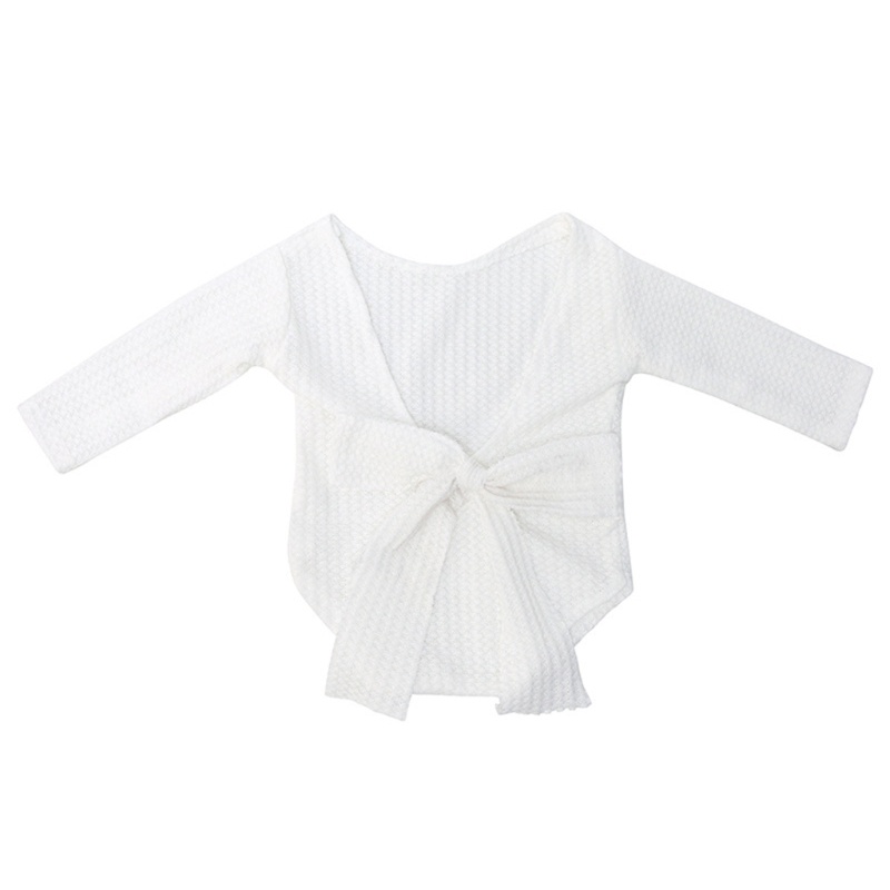 Bộ Áo Liền Quần Dài Tay Hở Lưng Dùng Chụp Ảnh Cho Bé Sơ Sinh