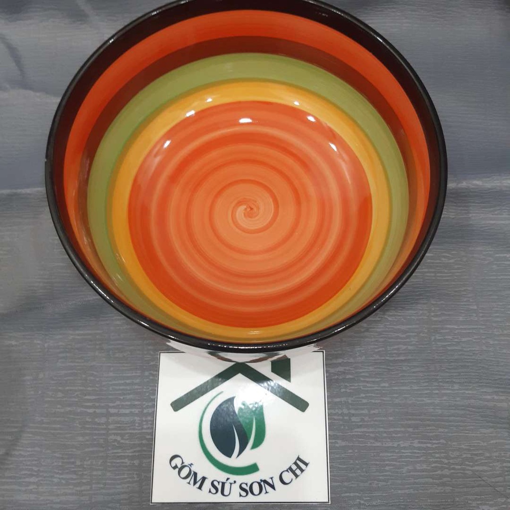 Tô gốm sứ cầu vòng ăn cơm, canh, soup