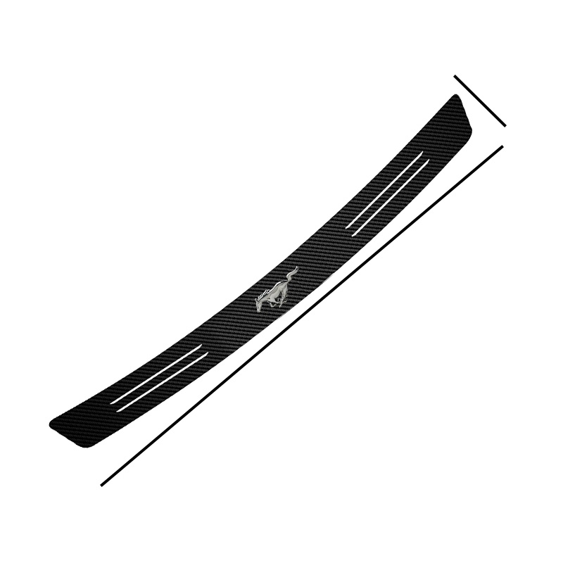 Sticker Sợi Carbon 3D Dán Bảo Vệ Cốp Sau Xe Hơi Ford Mustang Focus 2 3 1 Mondeo Kuga Fiesta Escort Mustang Explorer