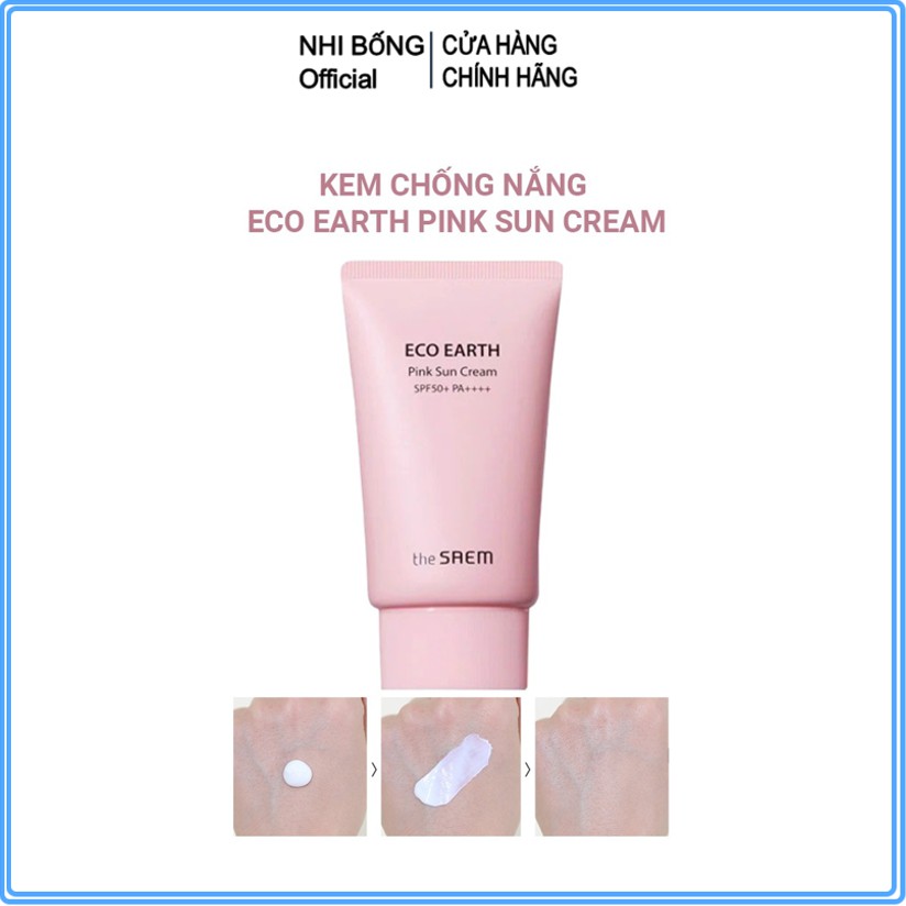 Kem chống nắng nâng tone TheSeams Eco Earth Power Hàn Quốc SPF 50+ PA+++ [ Cam Kết Chính Hãng Hàn Quốc]