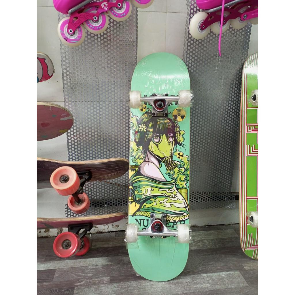 Ván trượt Skateboard chịu lực lên đến 100kg MẶT NHÁM ĐEN ĐẲNG CẤP